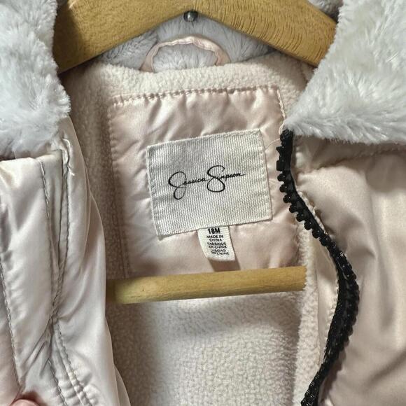 Jessica Simpson Pink Baby Girls' Puffer Jacket, Size 18M - Picture 7 of 11